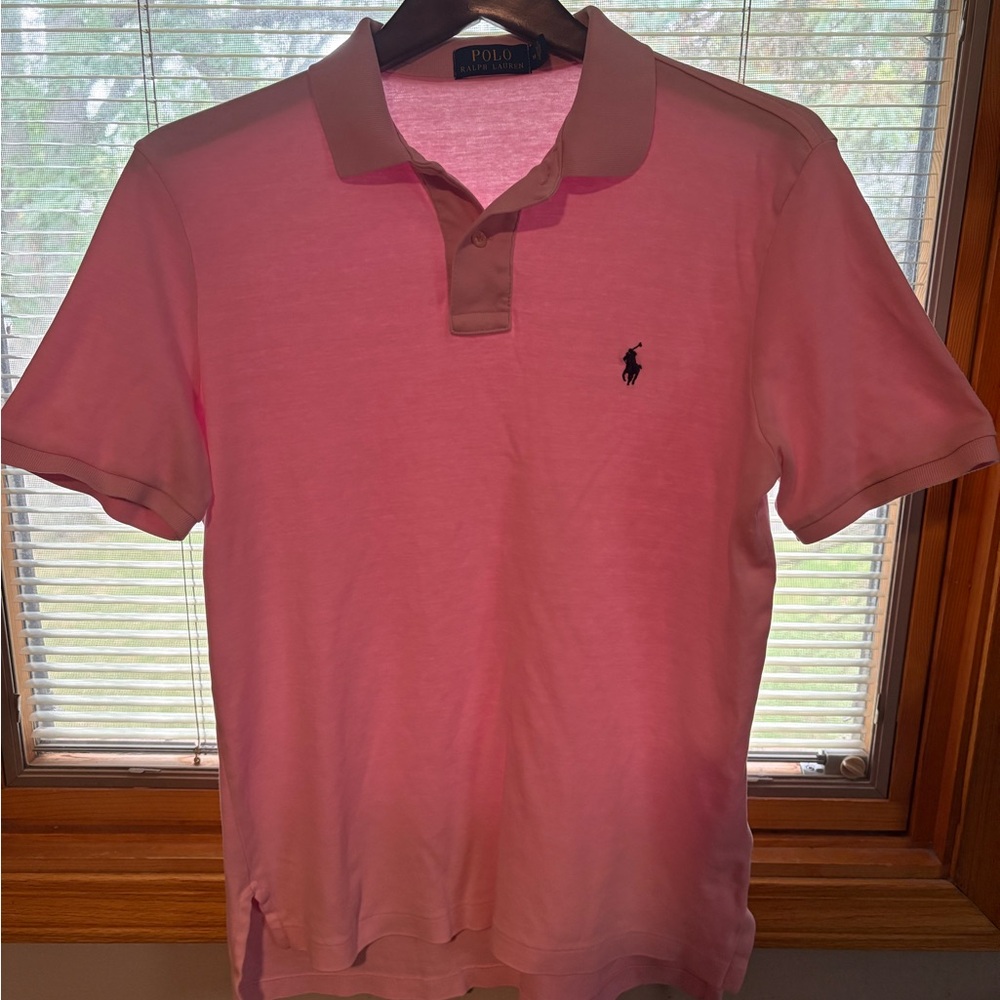 Ralph Lauren Light Pink Polo Shirt for Men